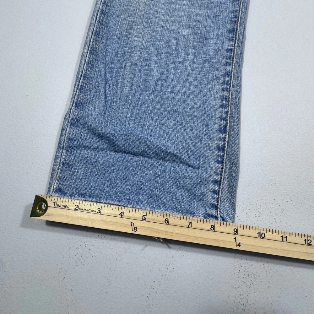 Chaps Denim Mens Straight Fit Light Wash‎ Blue Cotton Jeans 36x30